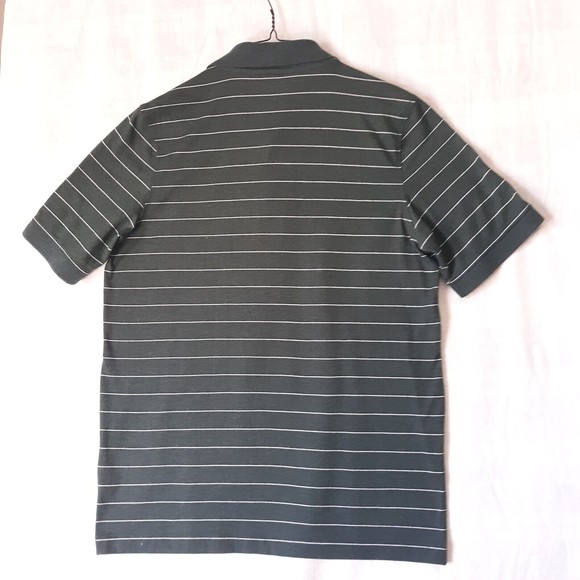 Croft & Barrow Men's Dark Green Striped Polo Shirt Size S Short Sleeve Collared - Picture 8 of 10